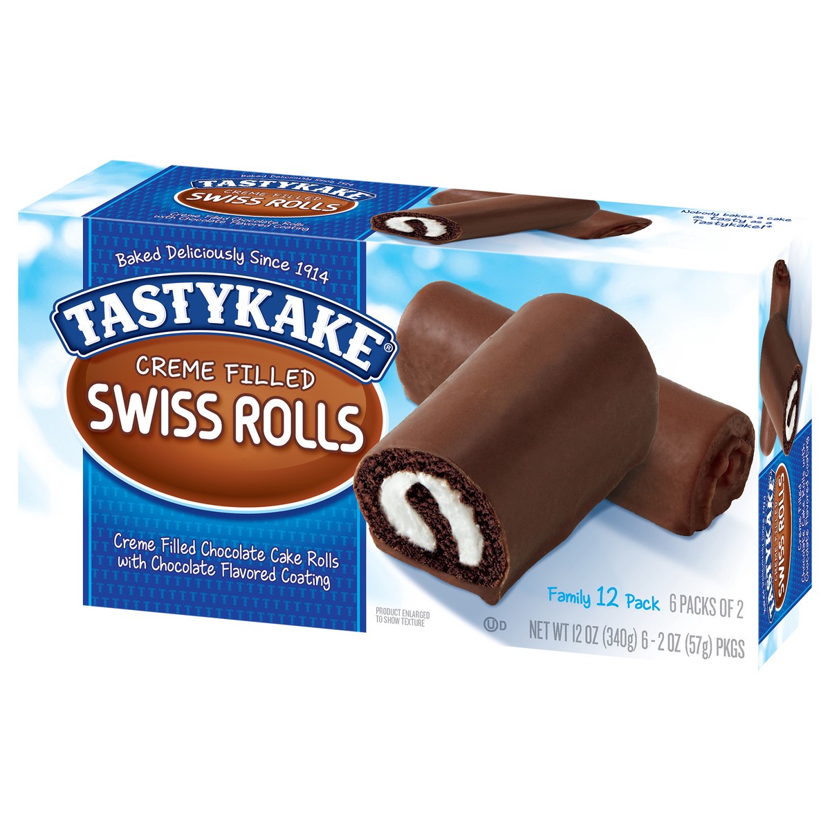 slide 3 of 14, Tastykake Creme Filled Swiss Rolls Family 12 Pack 12 Pack 6 ea, 6 ct