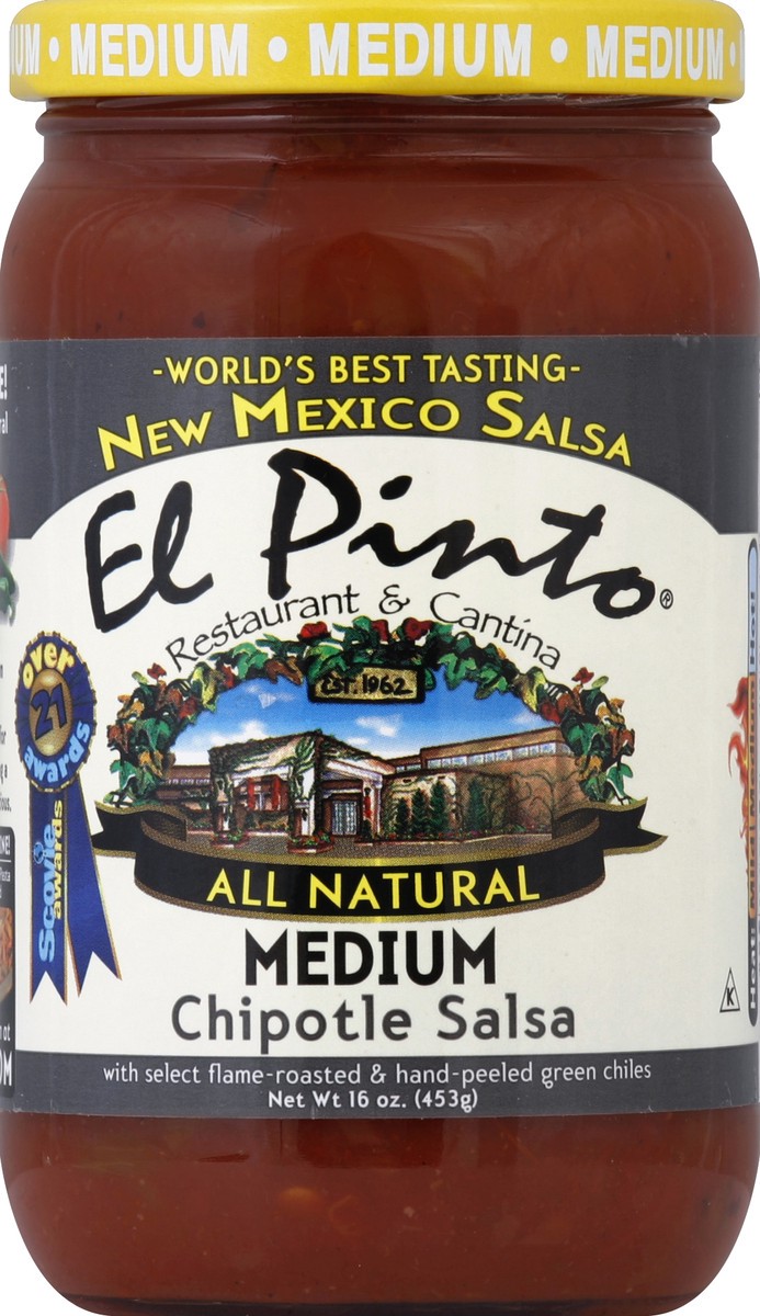 slide 1 of 2, El Pinto Salsa 16 oz, 16 oz