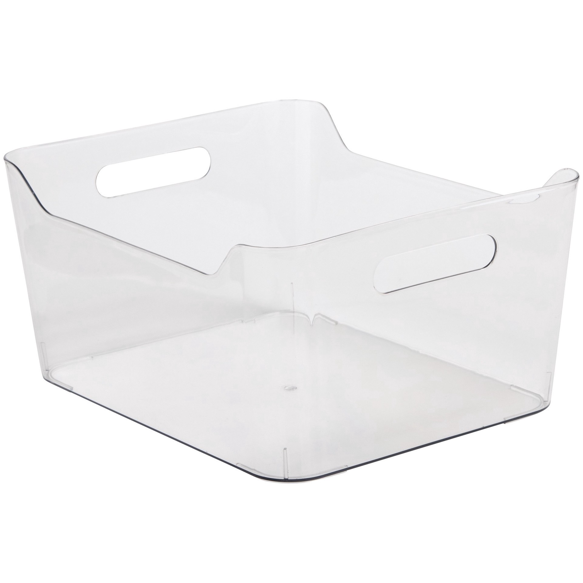 slide 1 of 1, our goods Storage Bin with Handles - Clear, LG