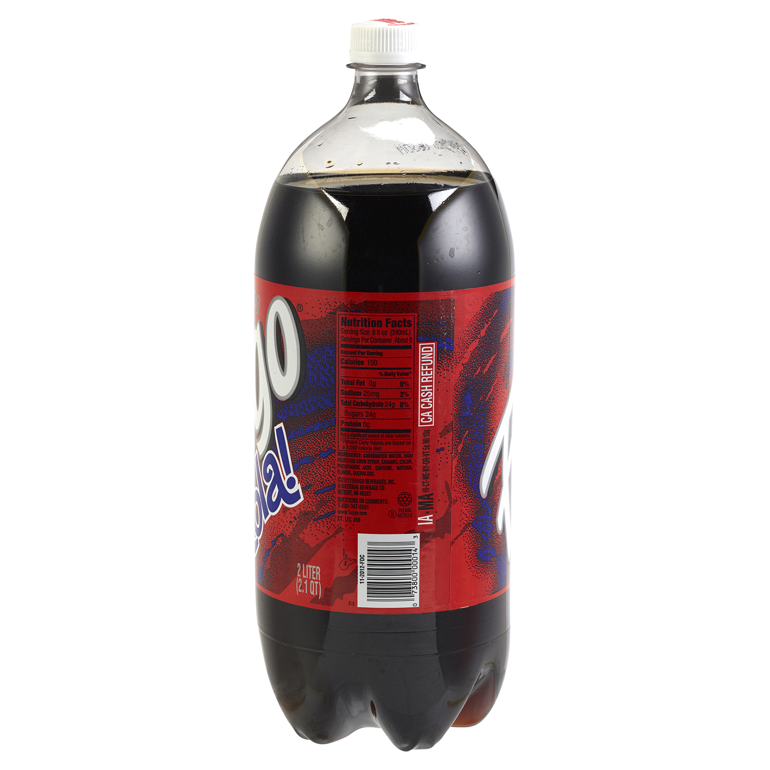 slide 2 of 2, Faygo Cola 2 l, 67.6 fl oz