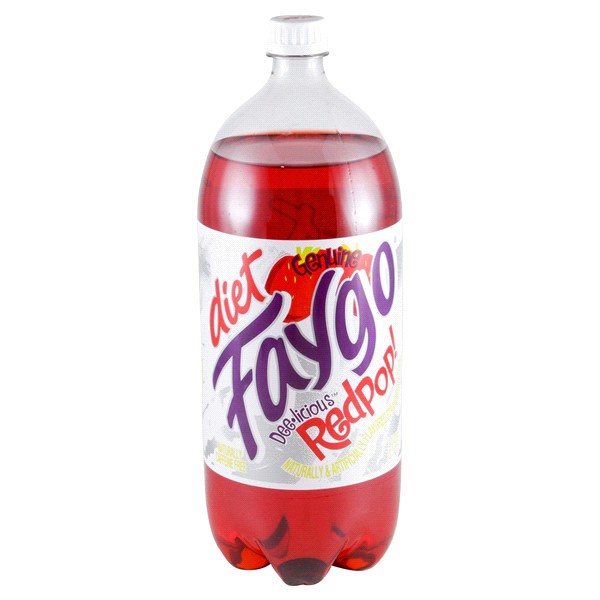 slide 11 of 13, Faygo Diet Red Pop, bottle- 2 liter, 2 liter