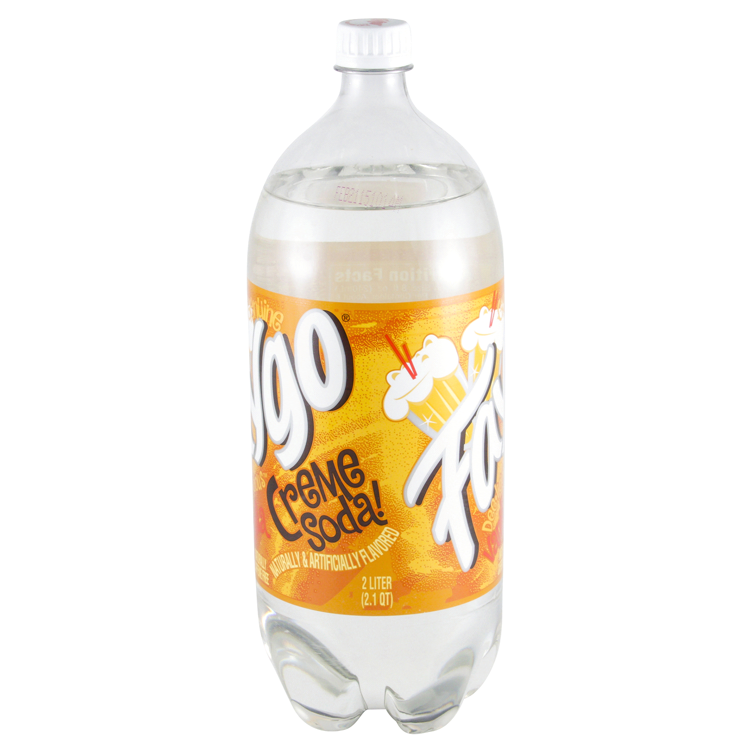 slide 2 of 3, Faygo Vanilla Creme Soda 2 l, 67.6 fl oz