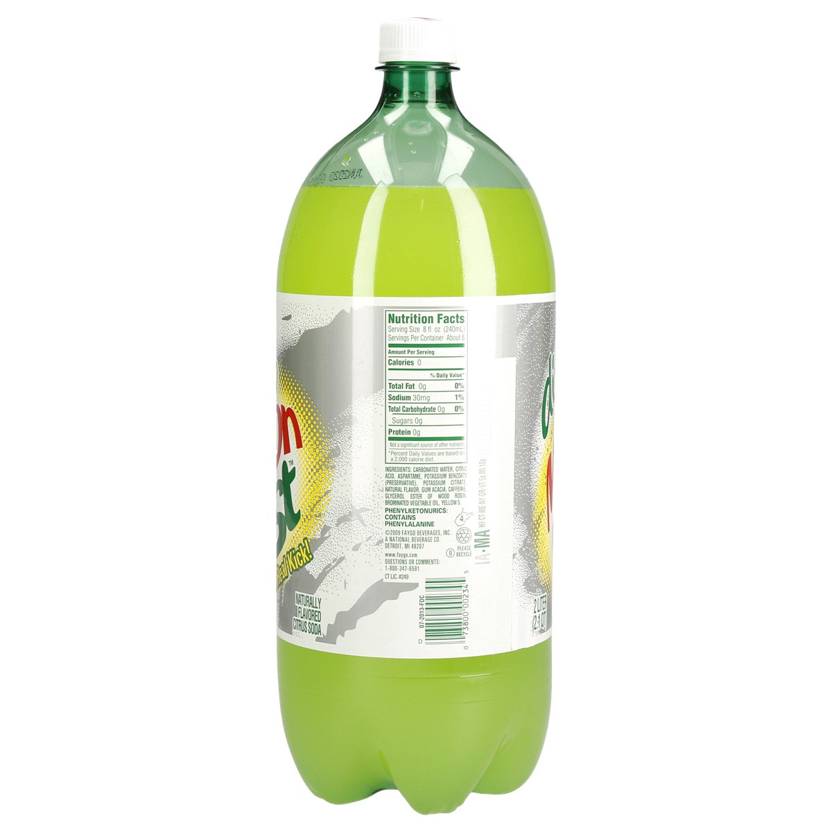 slide 3 of 5, Faygo Diet Moon Mist bottle- 2 liter, 67.6 oz