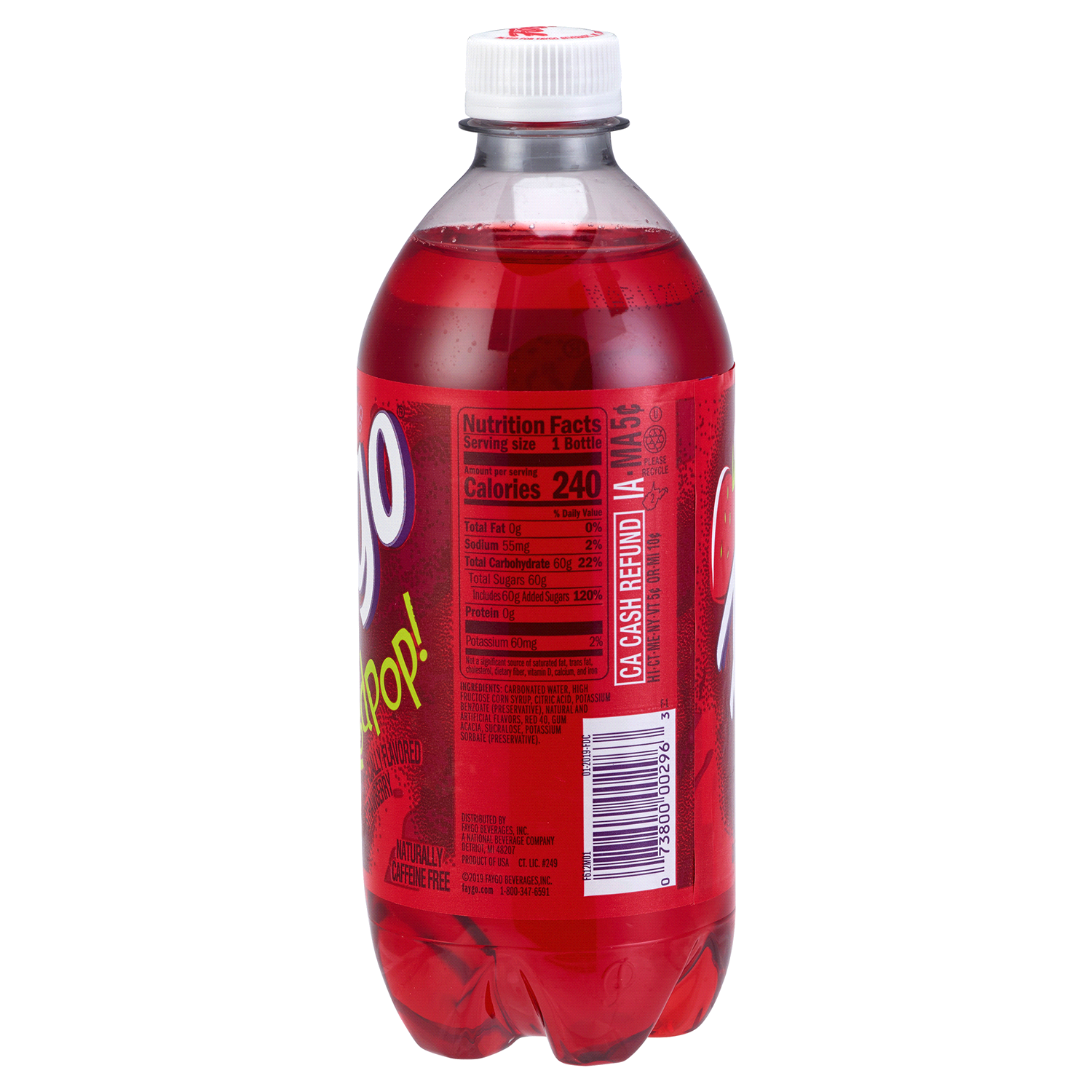 slide 2 of 2, Faygo Red Pop Bottle - 20 fl oz, 20 fl oz