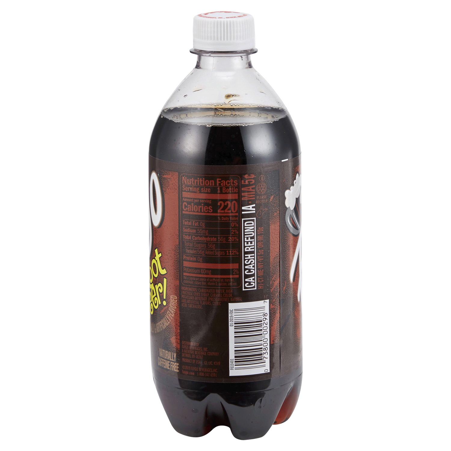 slide 2 of 2, Faygo Draft Style Root Beer Bottle - 20 fl oz, 20 fl oz