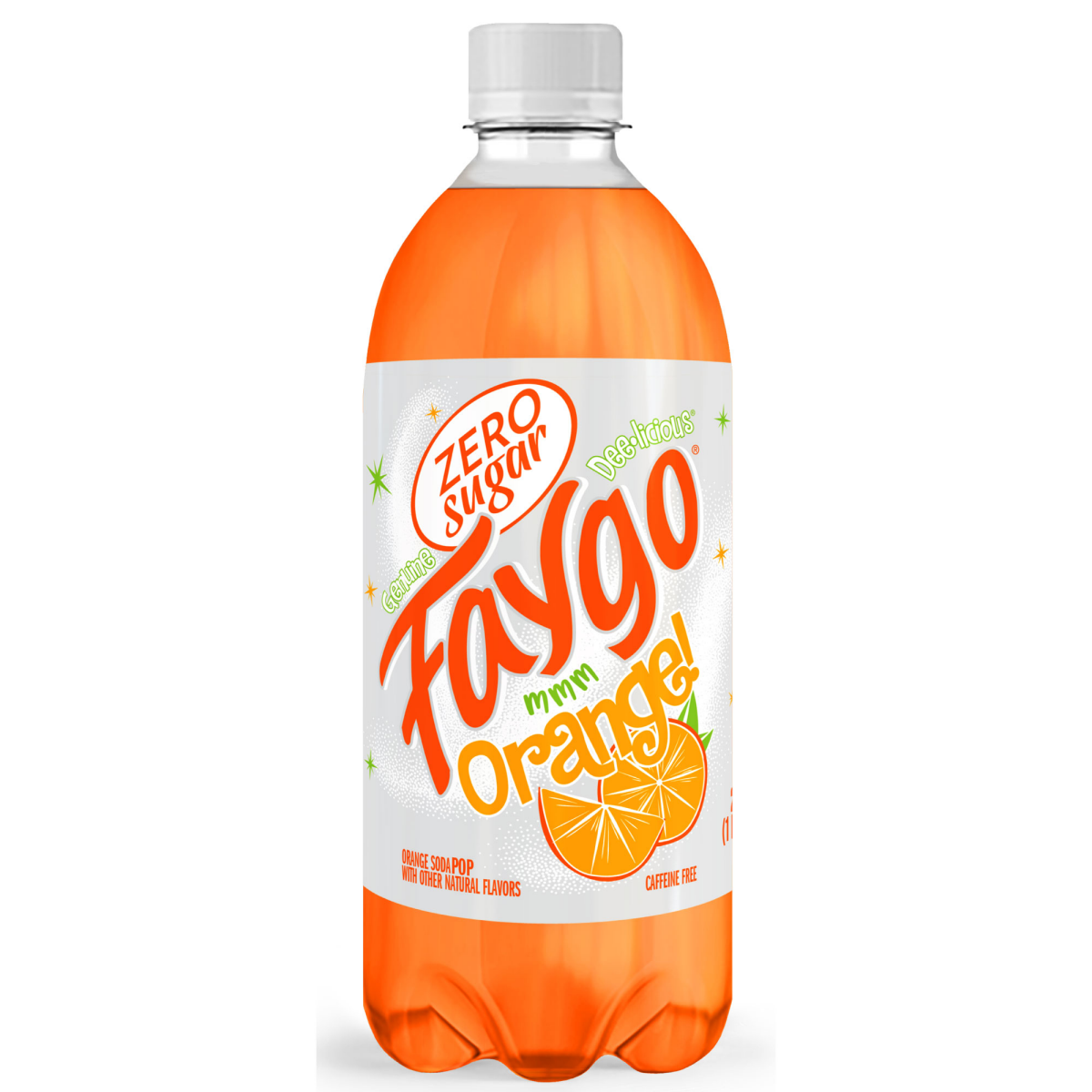 slide 1 of 5, Faygo Diet Orange bottle - 20 oz, 20 oz