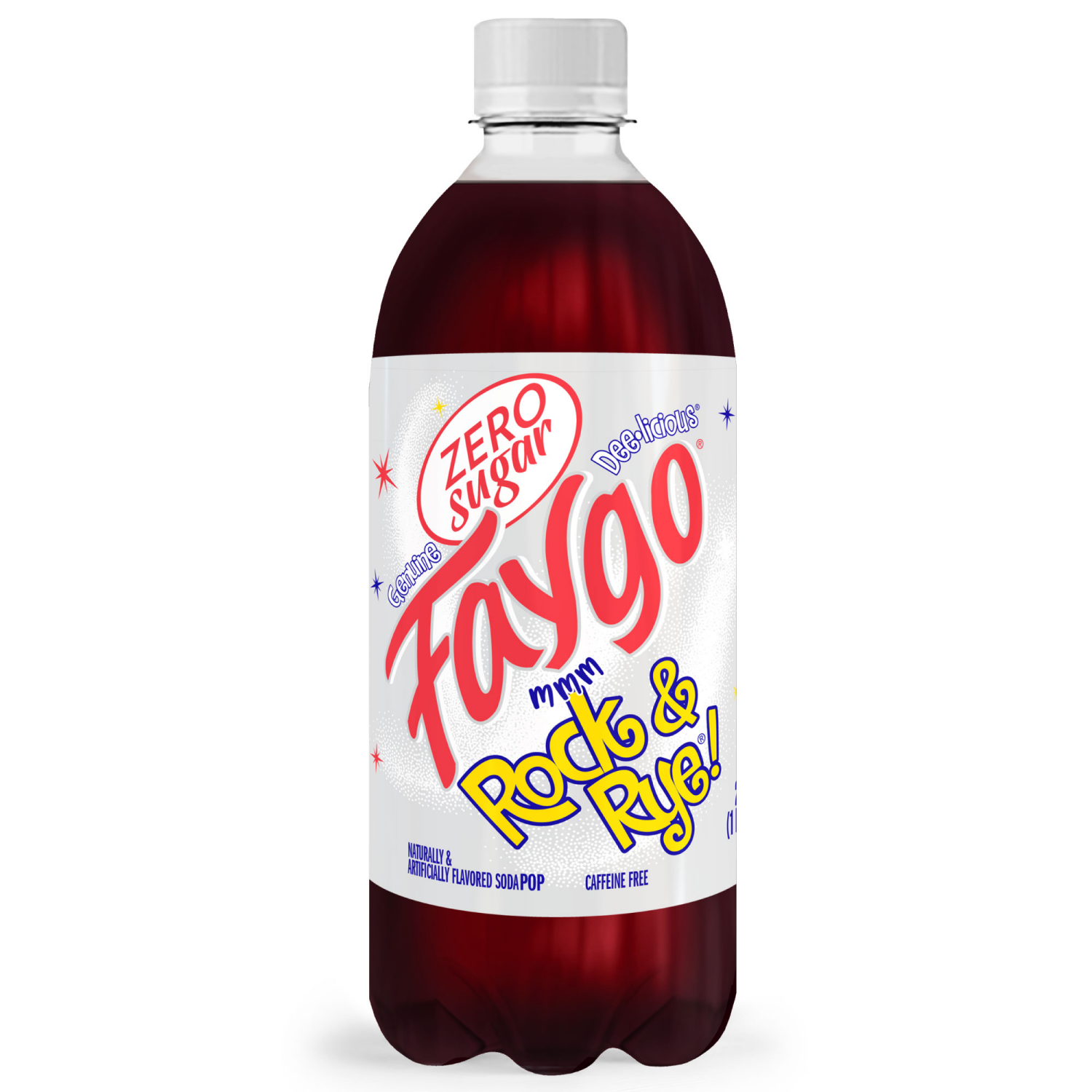 slide 1 of 5, Faygo Diet Rock & Rye bottle - 20 oz, 20 oz