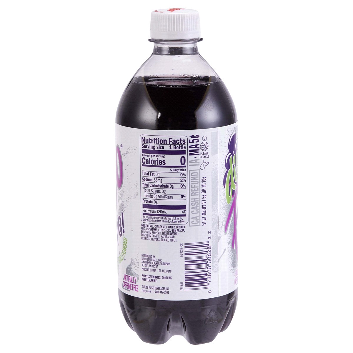 slide 2 of 5, Faygo Diet Grape bottle- 20 oz, 20 oz