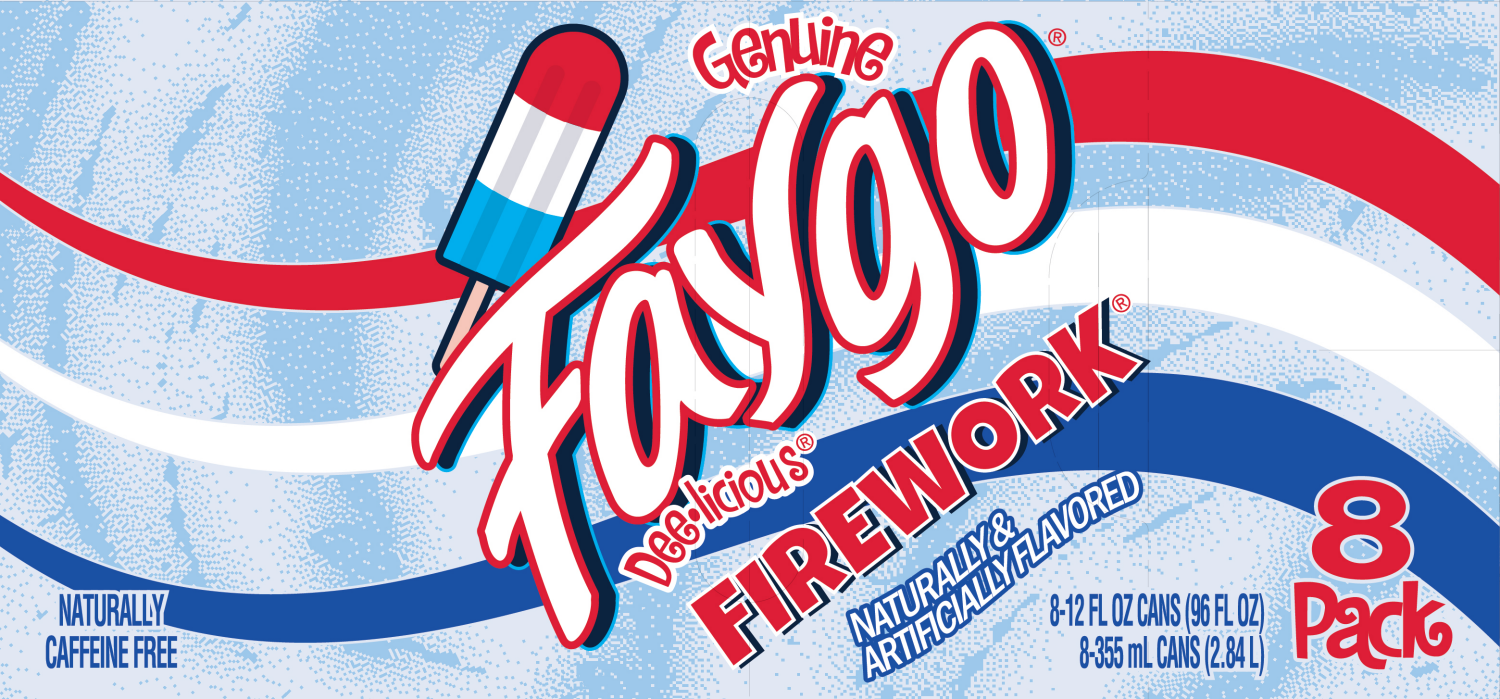 slide 3 of 5, Faygo Firework Soda 8 - 12 fl oz Cans, 8 ct; 12 oz
