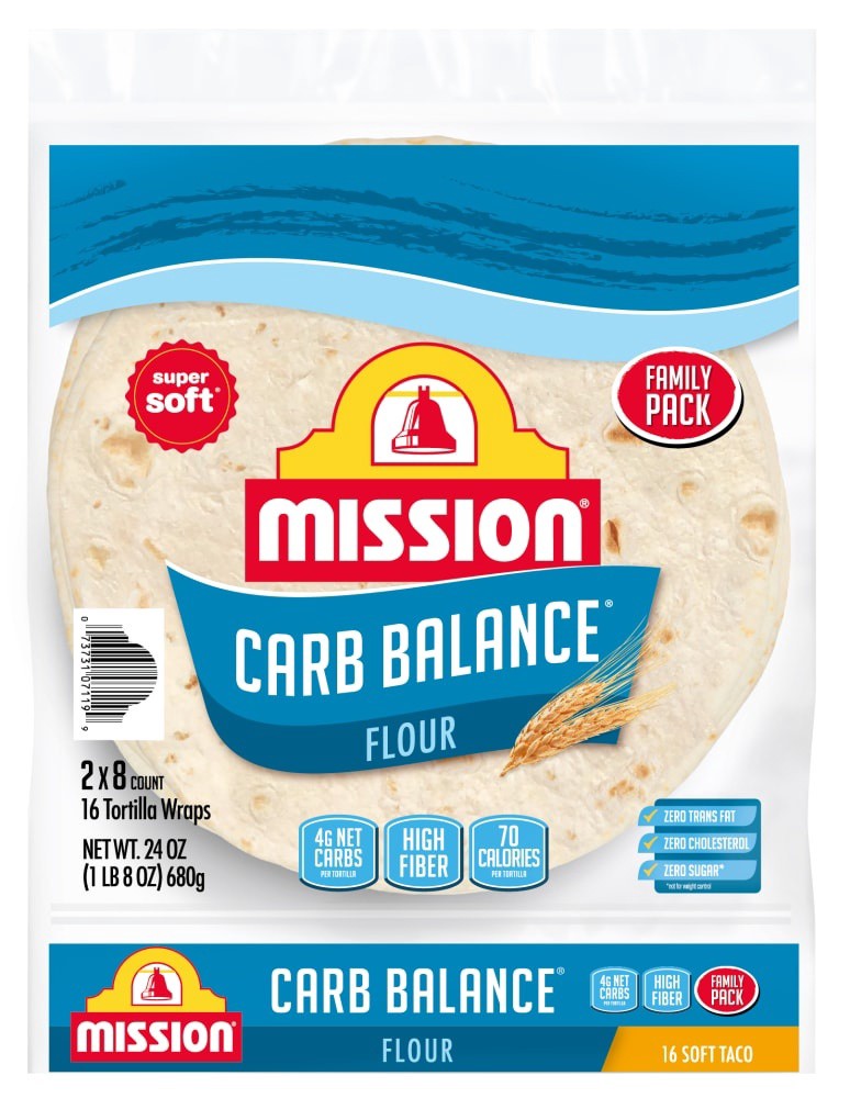 slide 2 of 2, Mission Soft Taco Carb Balanace, 24 oz