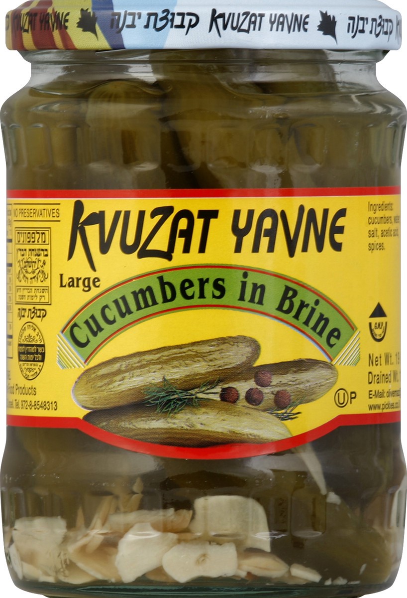 slide 2 of 2, Kvuzat Yavne Cucumbers in Brine 19 oz, 19 oz