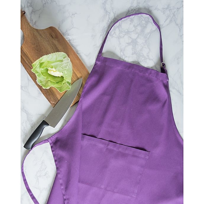 slide 6 of 6, Design Imports Neon Chef Apron - Purple, 1 ct