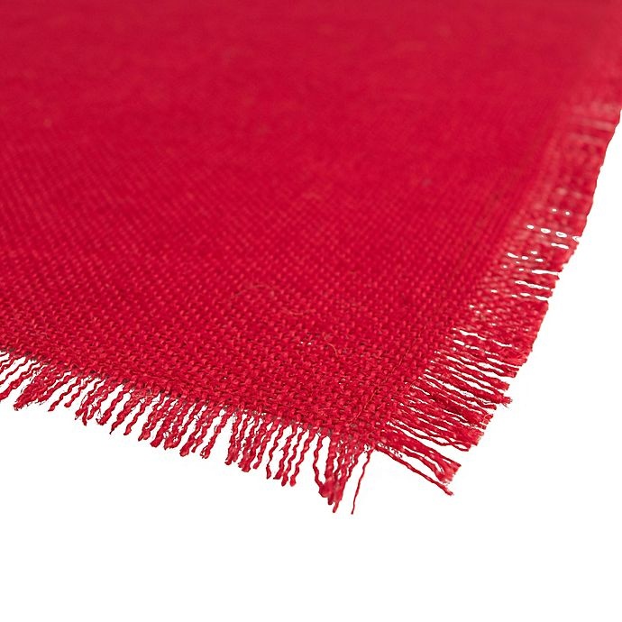 slide 2 of 3, Design Imports Jute Placemats - Red, 6 ct