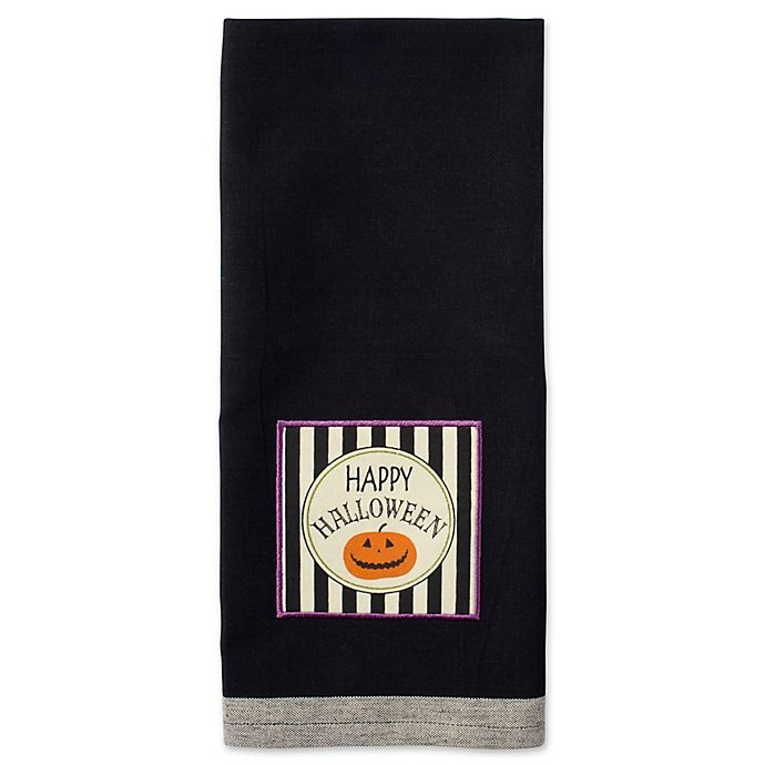 slide 4 of 10, DII All Hallows Eve" Halloween Kitchen Towels - Black", 3 ct