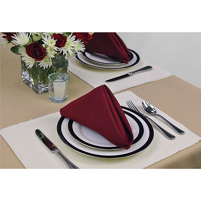 slide 2 of 2, Design Imports Ribbed Cotton Placemats - Natural, 6 ct