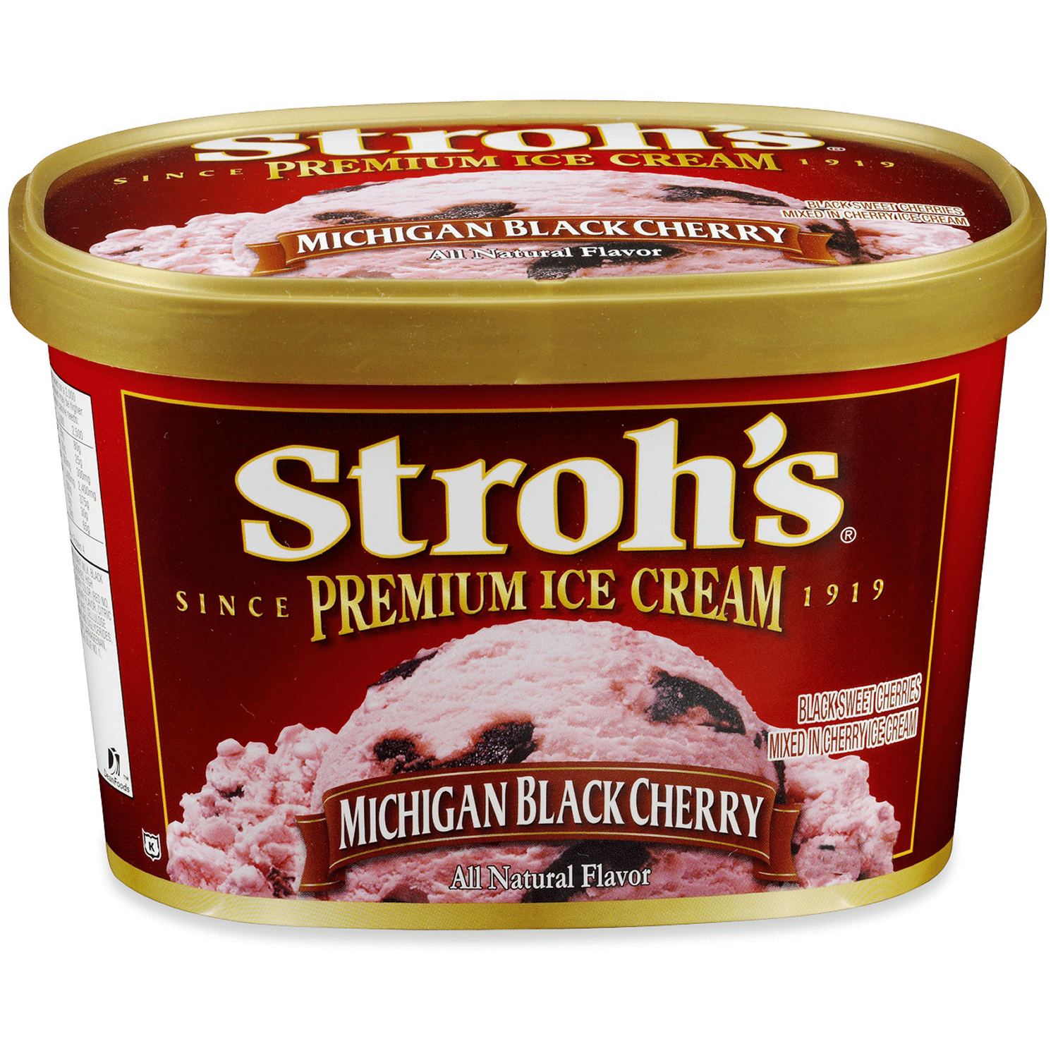 slide 1 of 1, STROHS Stroh's Black Cherry Ice Cream 48 oz., 48 oz