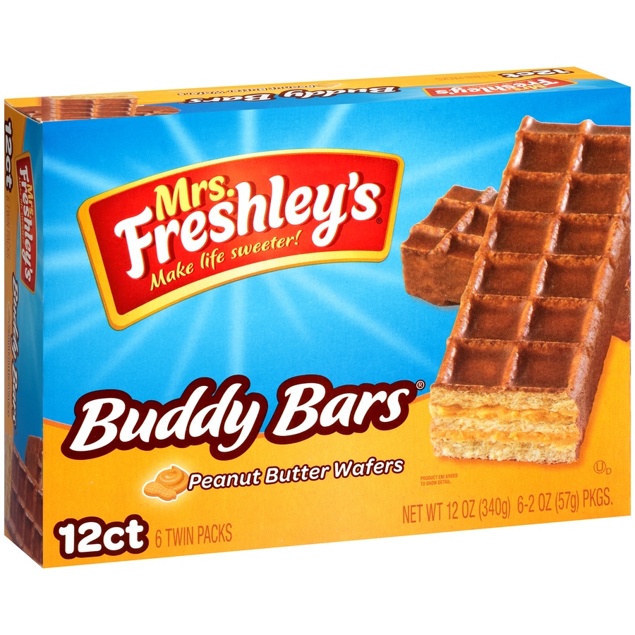 slide 2 of 8, Mrs. Freshley's Freshlys Buddy Bars Box, 6 ct; 2 oz