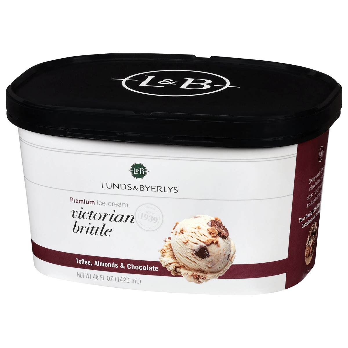 slide 4 of 4, Lunds & Byerlys Premium Victorian Brittle Ice Cream 48 fl oz, 48 fl oz