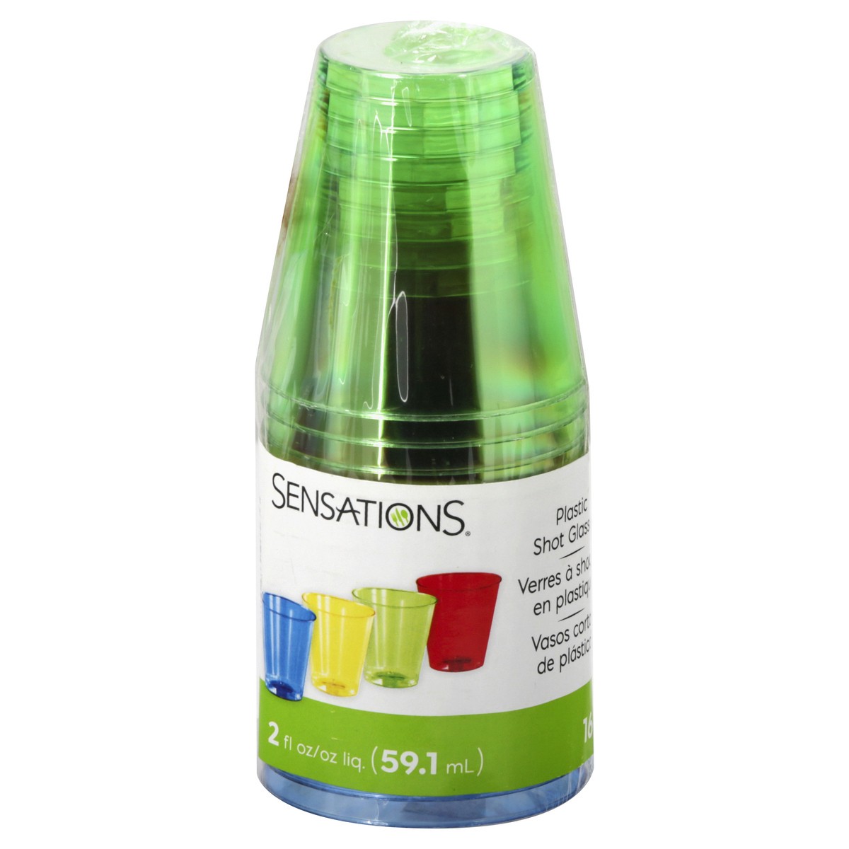 slide 2 of 10, Sensations 2 Fluid Ounce Plastic Shot Glasses 16 ea, 16 ct