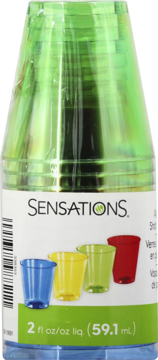 slide 4 of 10, Sensations 2 Fluid Ounce Plastic Shot Glasses 16 ea, 16 ct