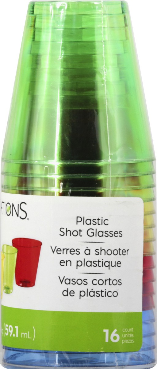 slide 5 of 10, Sensations 2 Fluid Ounce Plastic Shot Glasses 16 ea, 16 ct