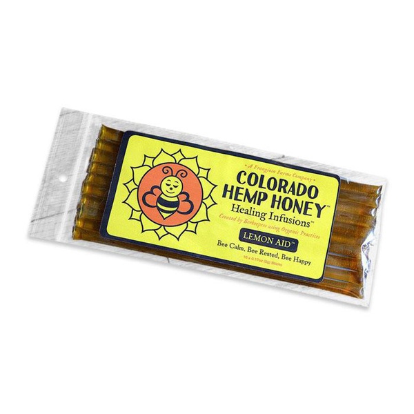 slide 1 of 1, Colorado Hemp Honey Lemon, 10 ct