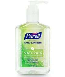 PURELL Advanced Hand Sanitizer Naturals with Plant Based Alcohol, 8 fl oz Portable Pump Bottle
