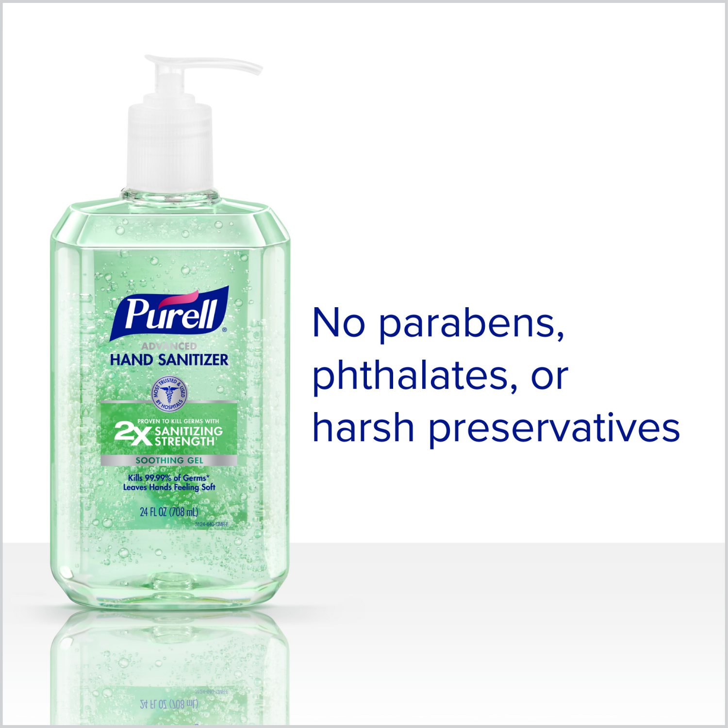 slide 4 of 4, PURELL Advanced Hand Sanitizer Soothing Gel, 24 fl oz Table Top Pump Bottle, 24 fl oz