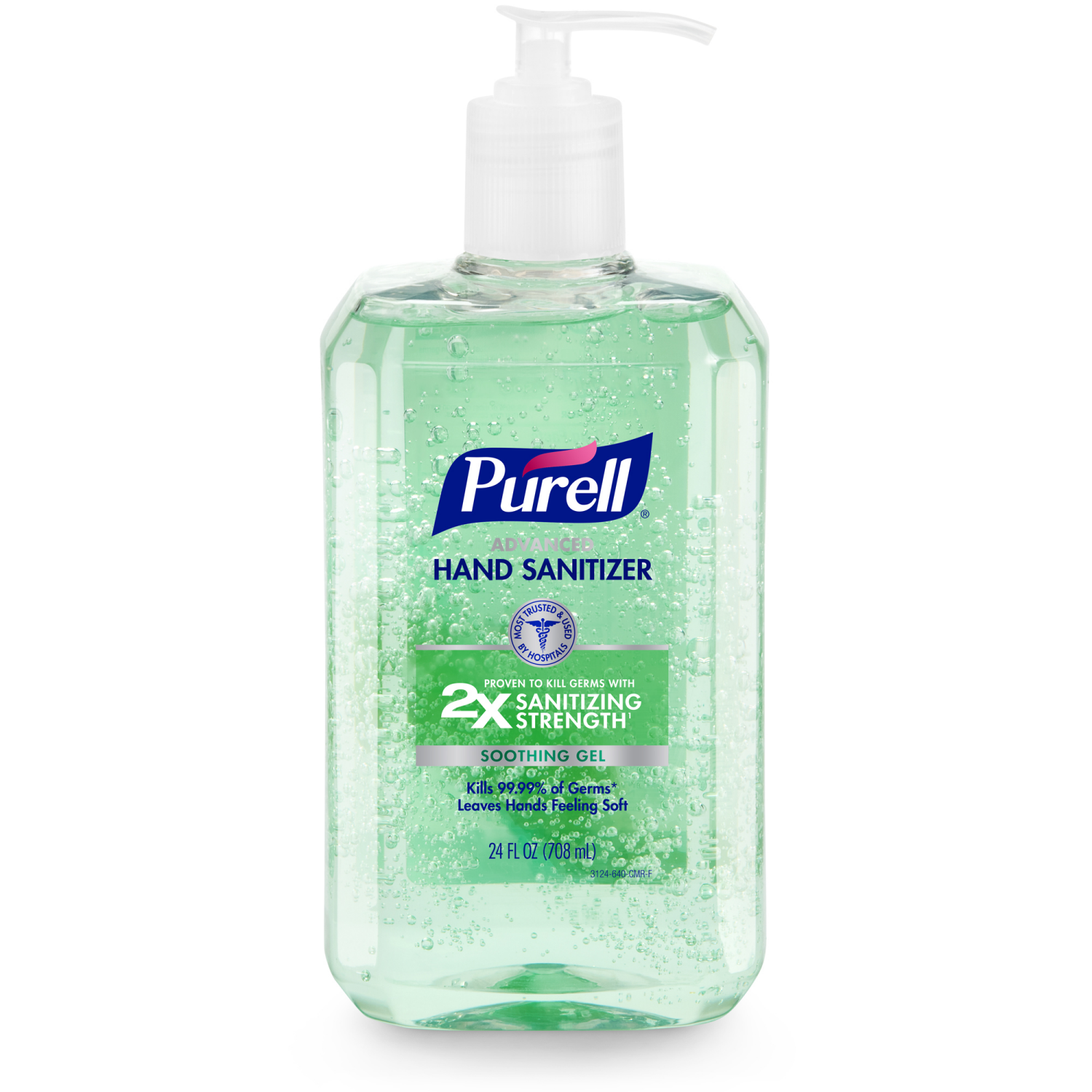 slide 1 of 4, PURELL Advanced Hand Sanitizer Soothing Gel, 24 fl oz Table Top Pump Bottle, 24 fl oz