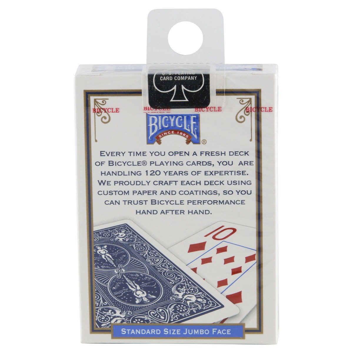 slide 2 of 3, Bicycle Jumbo Playing Cards Blue, 1 ct