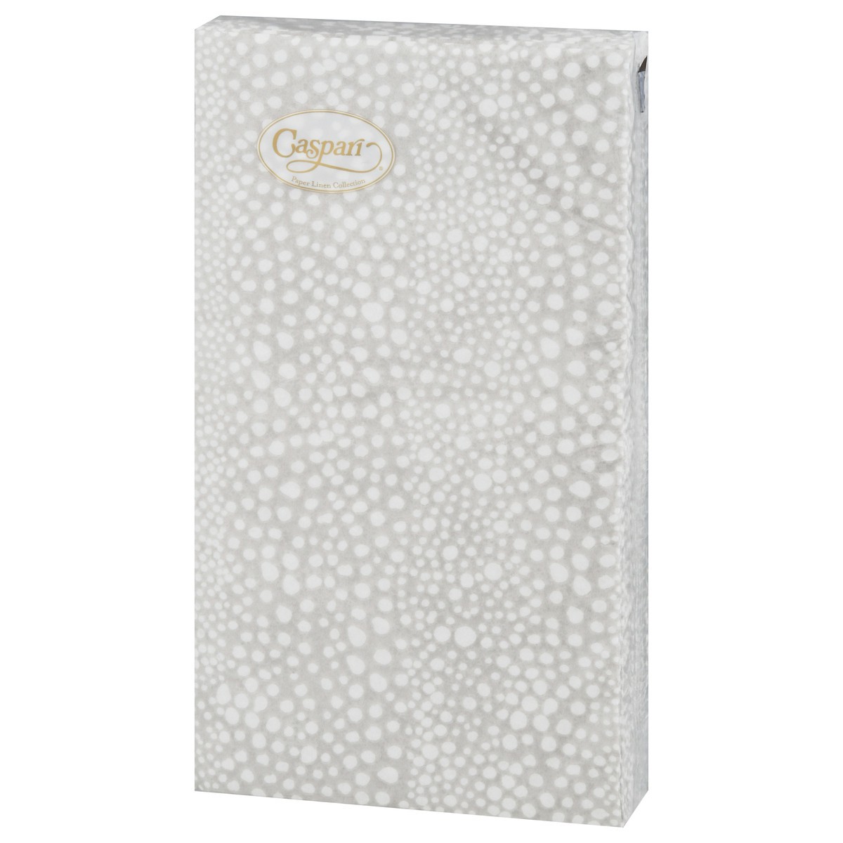 slide 8 of 12, Caspari Pebble Grey Paper Linen Napkins 12 ea, 12 ct