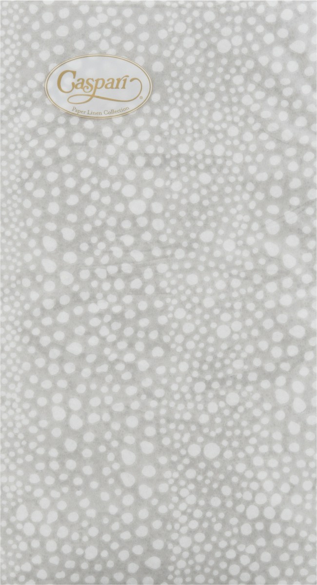 slide 10 of 12, Caspari Pebble Grey Paper Linen Napkins 12 ea, 12 ct