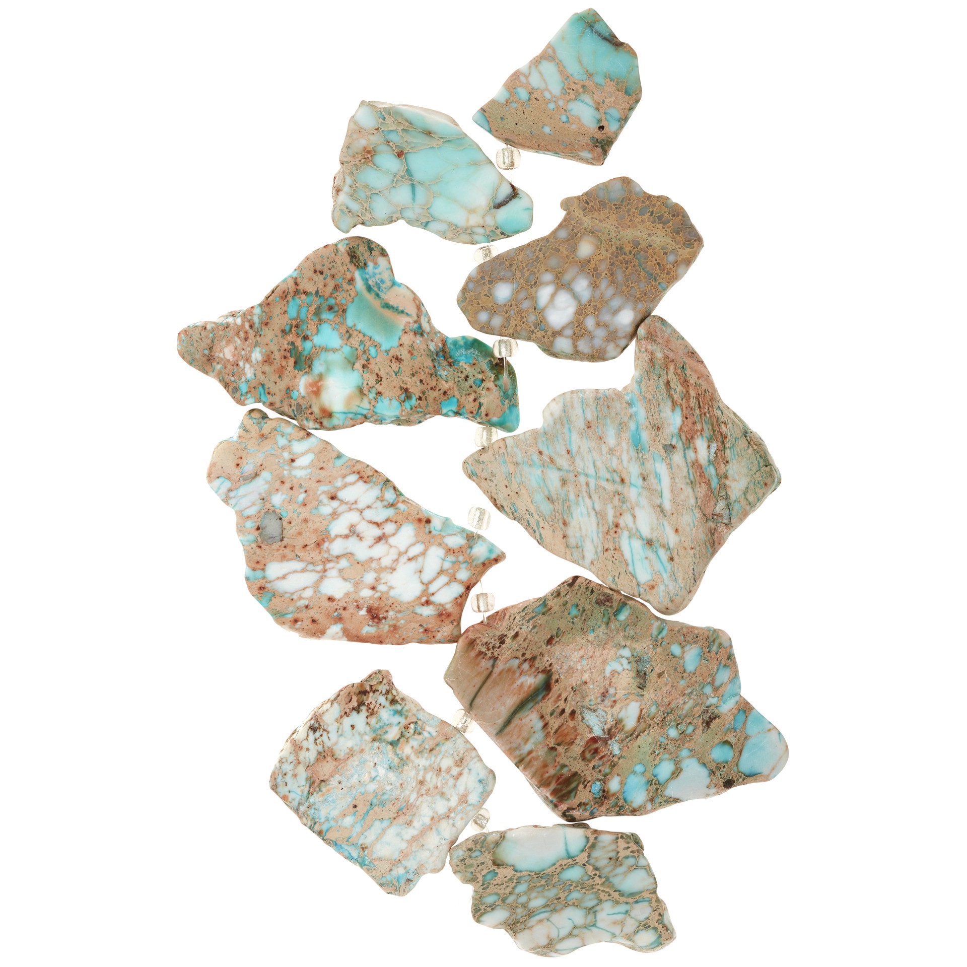 slide 2 of 3, Green Imperial Jasper Nugget Beads By Bead Landing, 30 mm