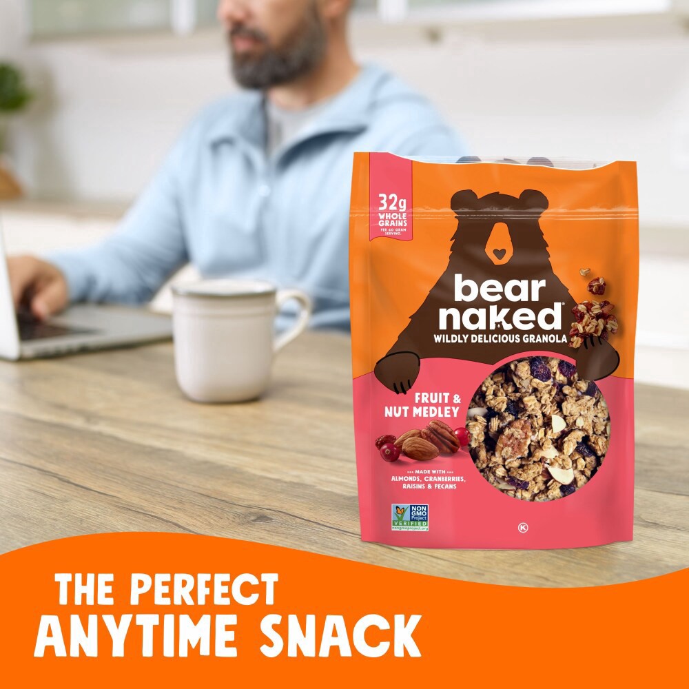 slide 3 of 5, Bear Naked Granola Cereal Fruit and Nut Medley, Whole Grain Granola, 22 oz, 22 oz