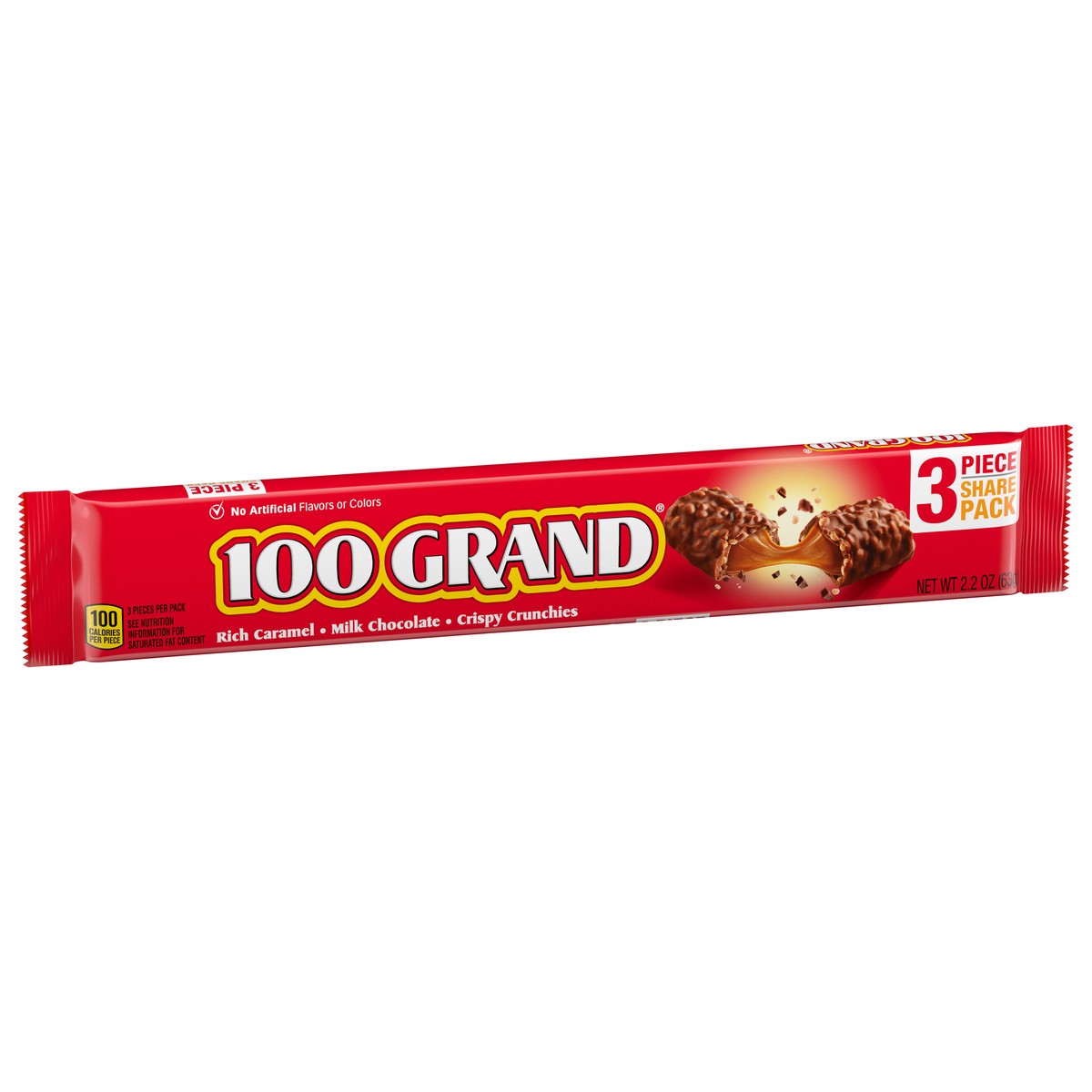 slide 11 of 13, 100 Grand Rich Caramel/Milk Chocolate/Crispy Crunchies Bar Share Pack 3 ea, 3 ct