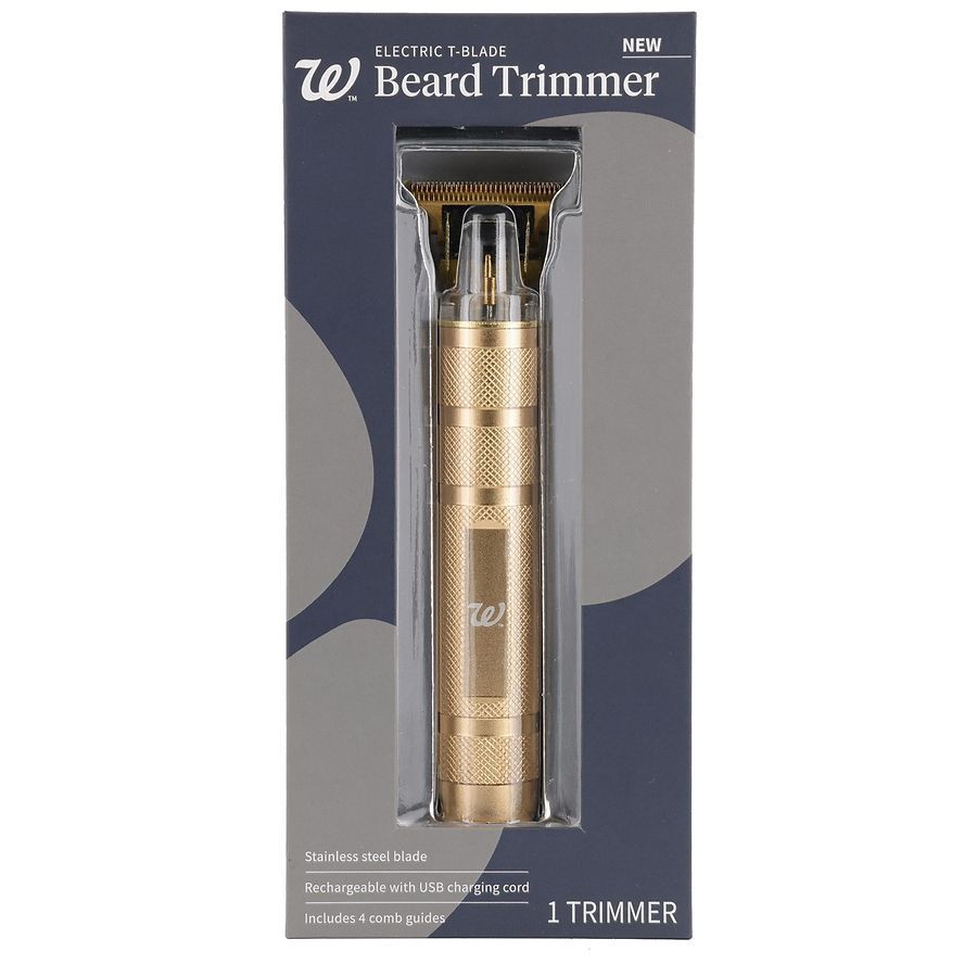 slide 1 of 5, Walgreens Electric T-Blade Beard Trimmer, 1 ct