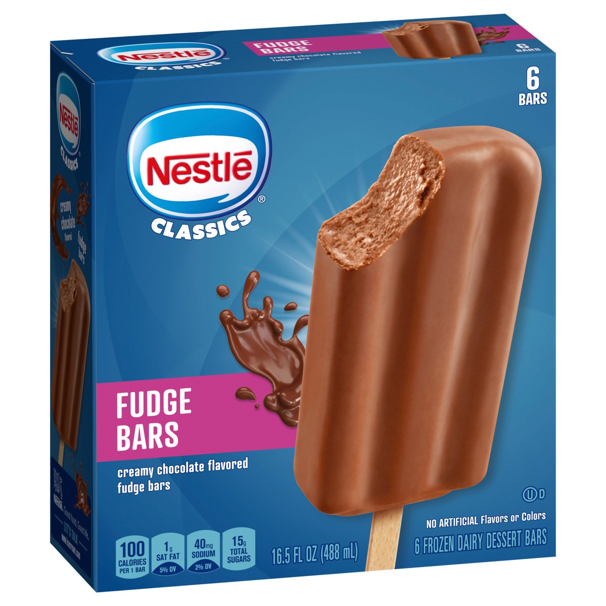 slide 4 of 9, Nestlé Classics Creamy Chocolate Fudge Bars 6 ea, 6 ct