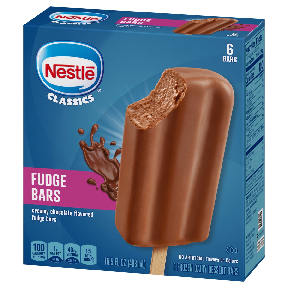 slide 6 of 9, Nestlé Classics Creamy Chocolate Fudge Bars 6 ea, 6 ct