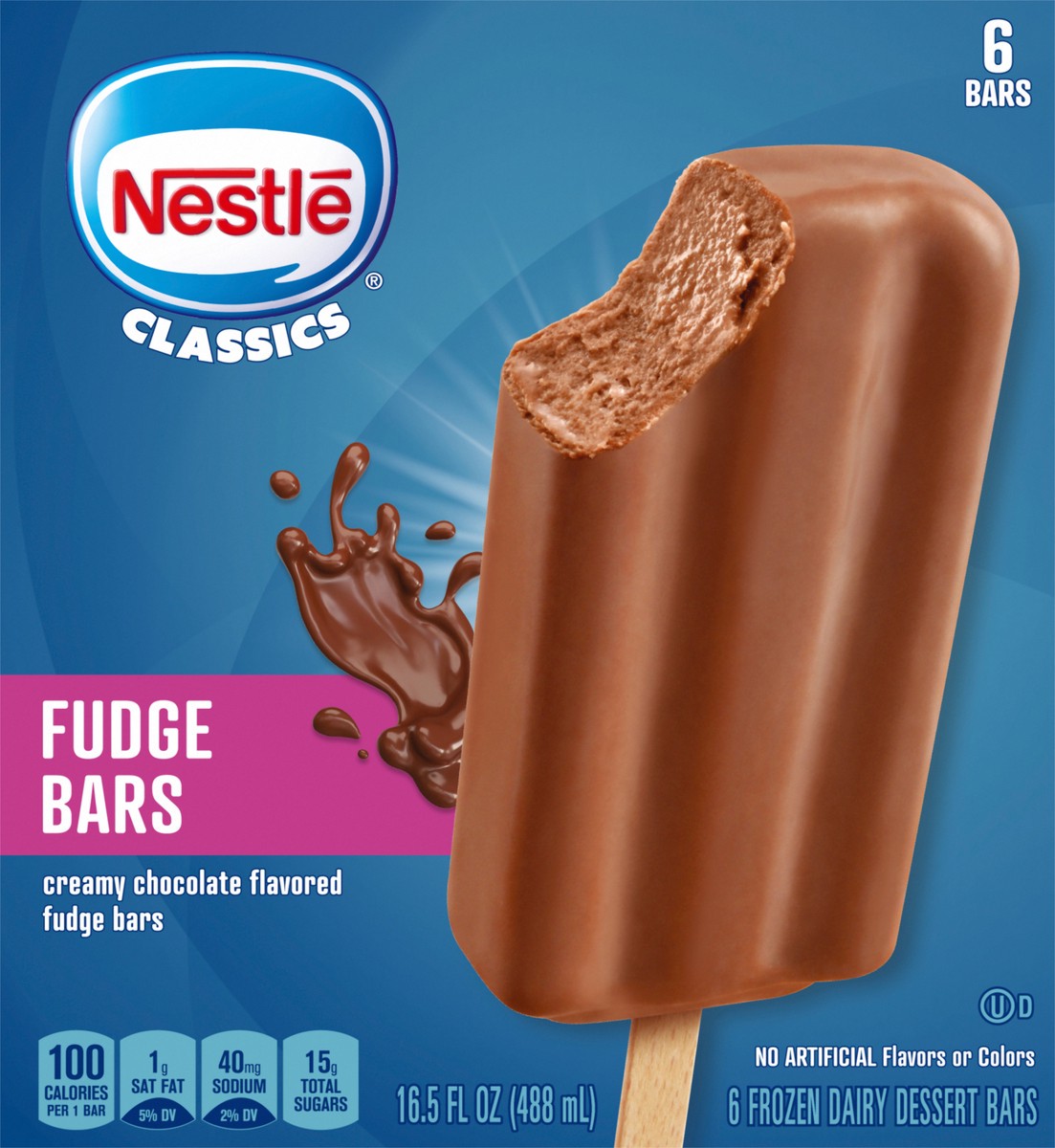 slide 3 of 9, Nestlé Classics Creamy Chocolate Fudge Bars 6 ea, 6 ct