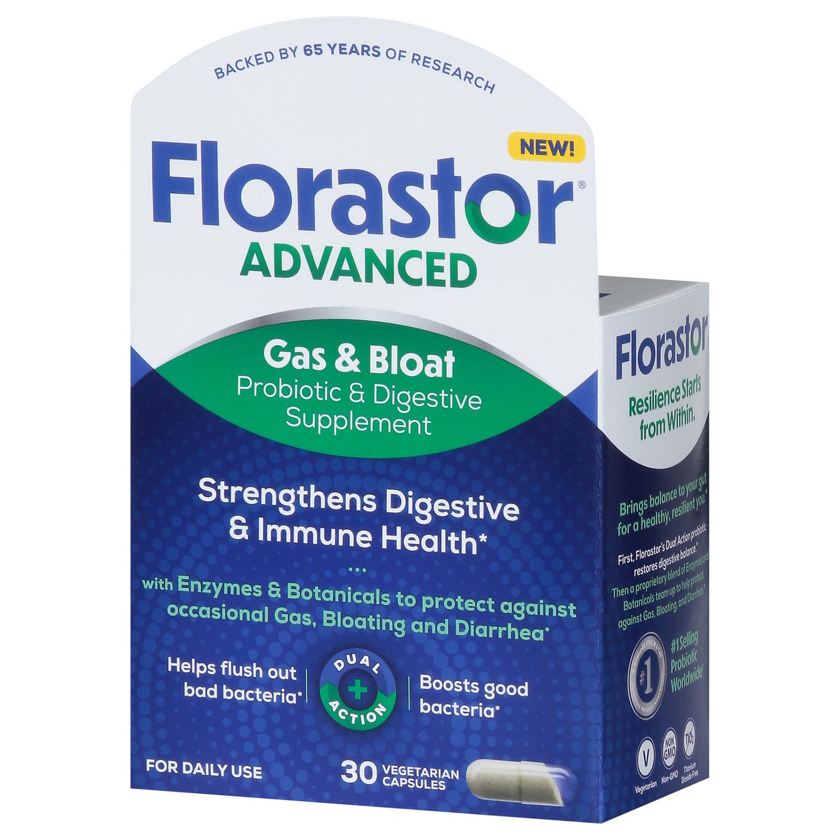 slide 8 of 14, Florastor Helix Gas & Bloat 250 mg 30 ct, 30 ct