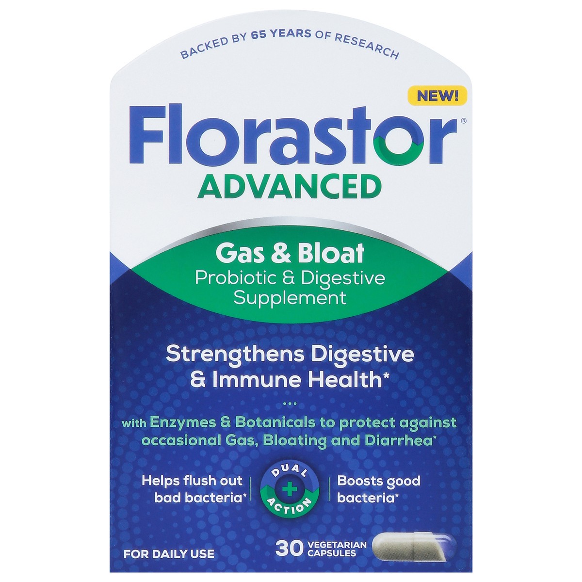 slide 14 of 14, Florastor Helix Gas & Bloat 250 mg 30 ct, 30 ct