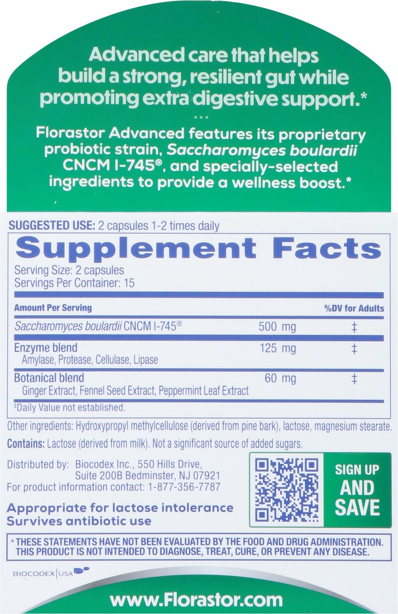 slide 11 of 14, Florastor Helix Gas & Bloat 250 mg 30 ct, 30 ct