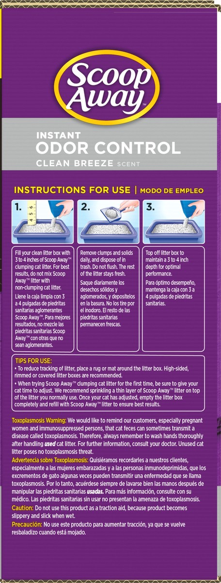 slide 4 of 9, Scoop Away Instant Odor Control Clean Breeze Scent Clumping Cat Litter 28 lb, 28 lb
