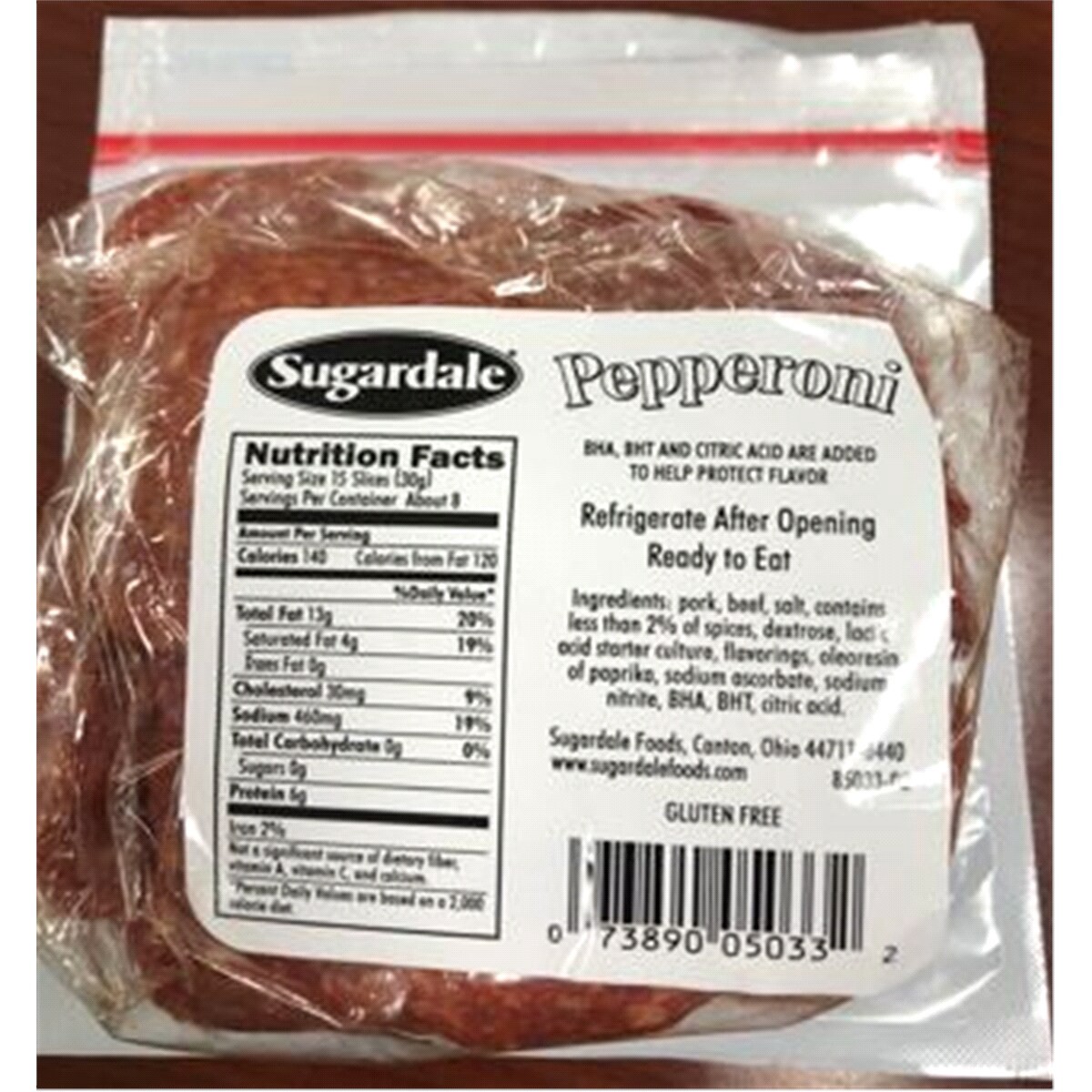 slide 2 of 2, Sugardale  Pepperoni 8 oz, 8 oz