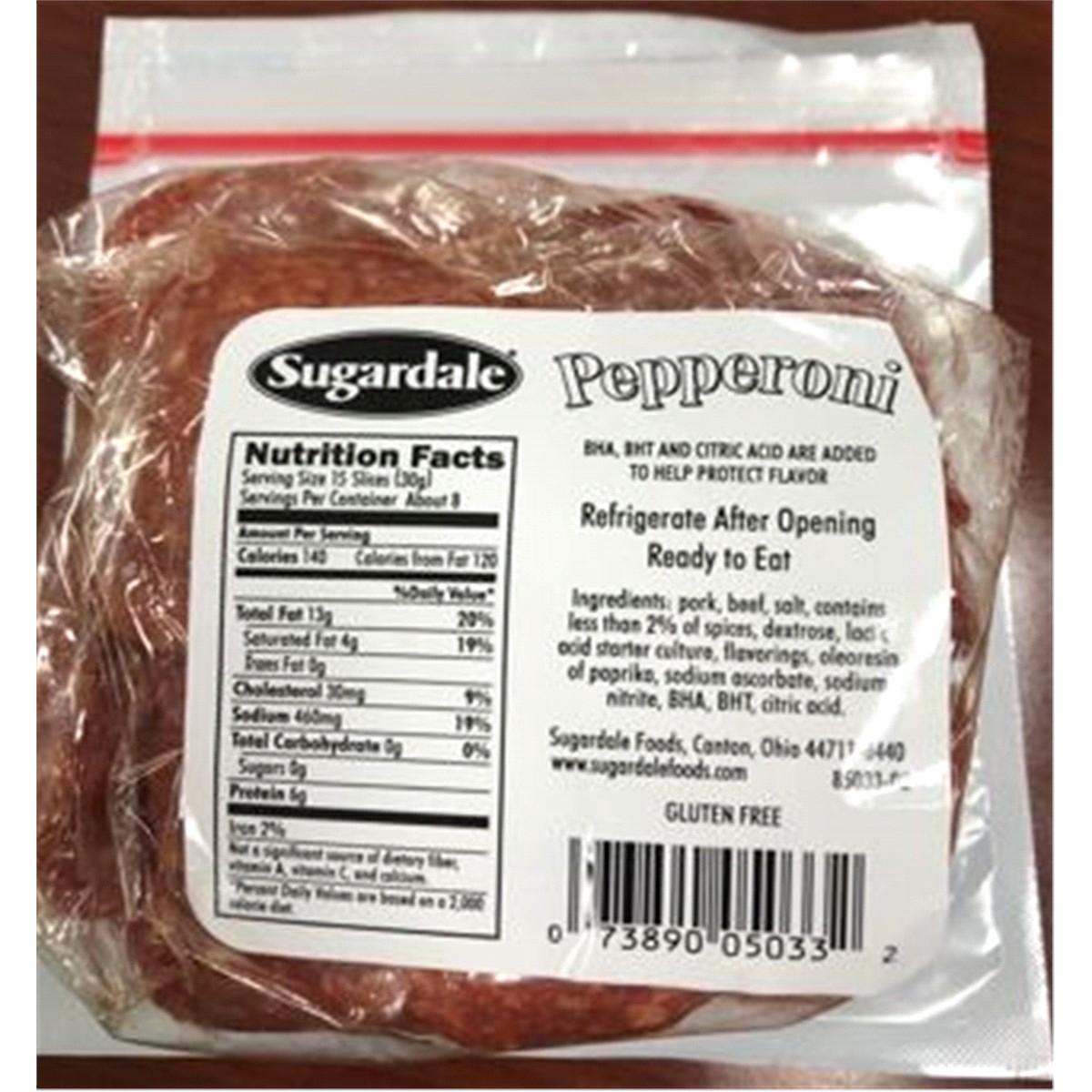 slide 2 of 2, Sugardale  Pepperoni 8 oz, 8 oz