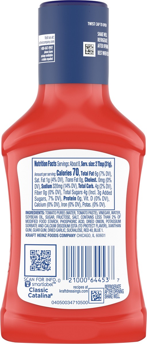 slide 4 of 9, Kraft Classic Catalina Salad Dressing, 8 fl oz Bottle, 8 fl oz