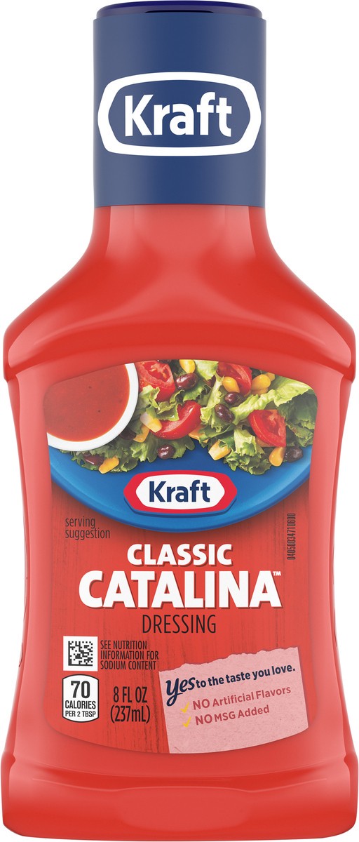 slide 7 of 9, Kraft Classic Catalina Salad Dressing, 8 fl oz Bottle, 8 fl oz