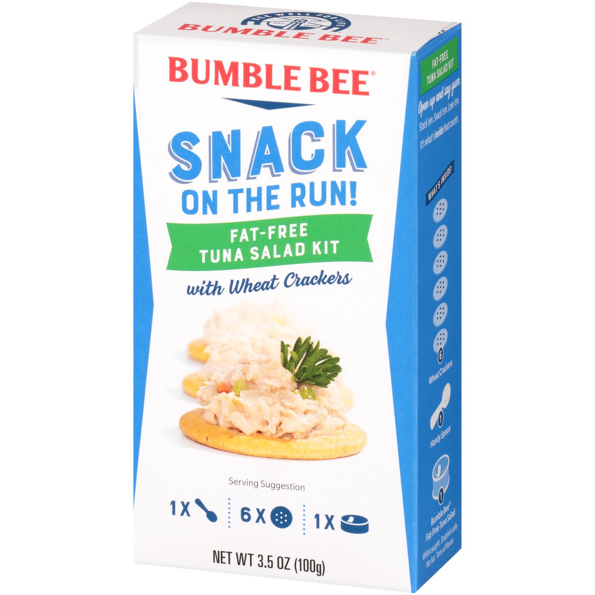 slide 2 of 14, Bumble Bee Fat Free Tuna Snack Kit, 3.5 oz