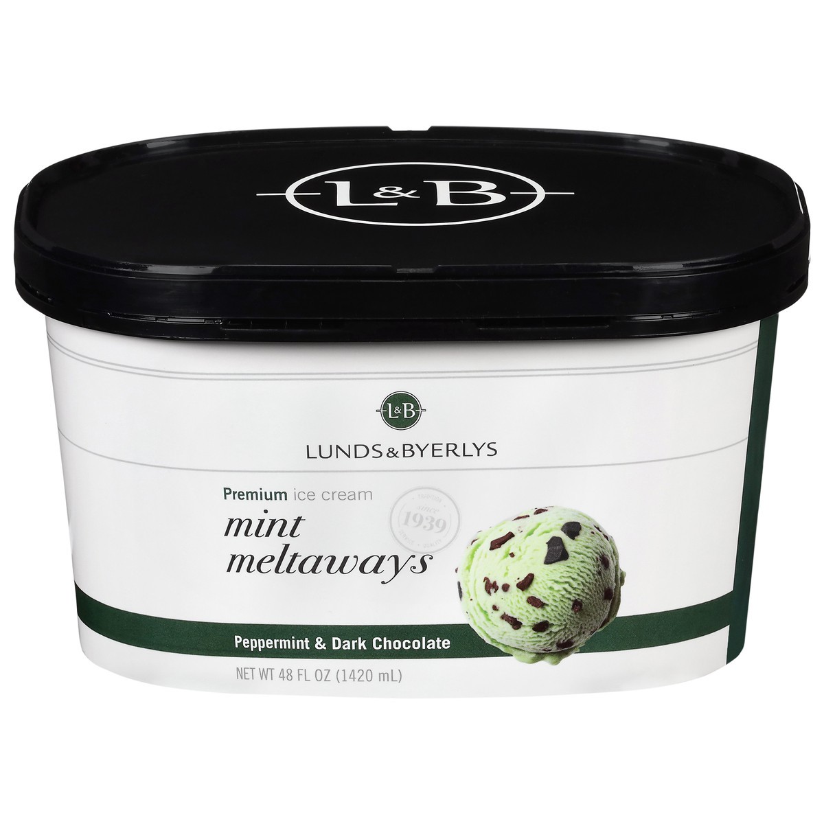 slide 4 of 4, Lunds & Byerlys Premium Mint Meltaways Ice Cream 48 fl oz, 48 fl oz
