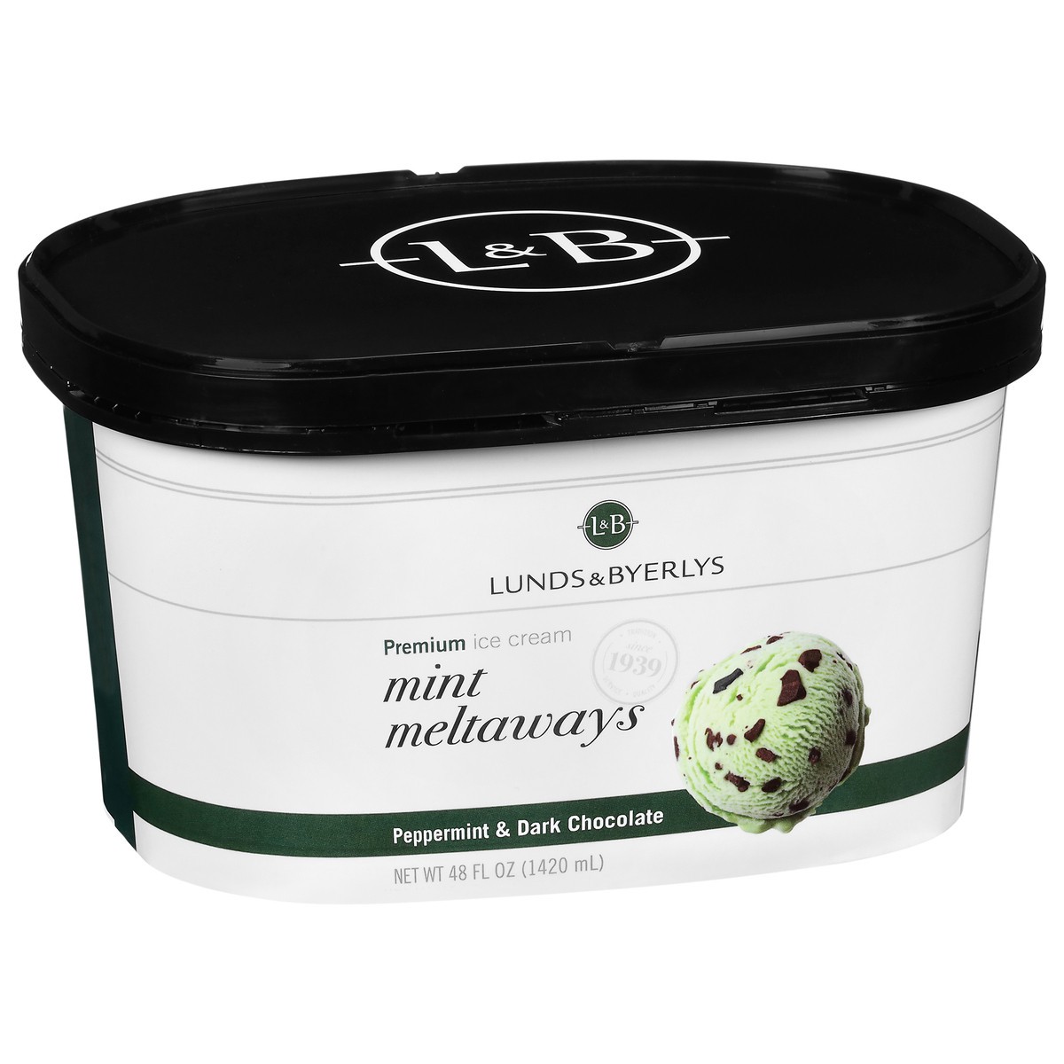 slide 3 of 4, Lunds & Byerlys Premium Mint Meltaways Ice Cream 48 fl oz, 48 fl oz